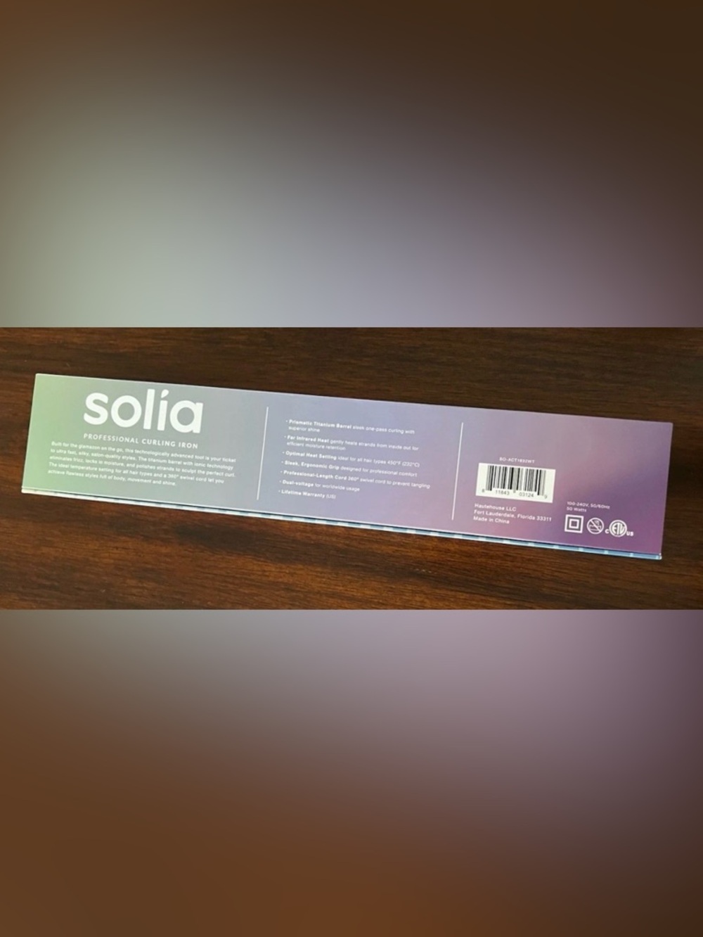 New Solia Professional Curling Iron 3/4” - 1 1/4” Prismatic Titanium Barrel - Picture 4 of 8